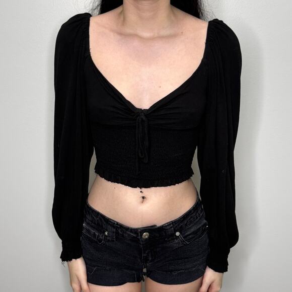 Whimsigoth Urban Outfitters cropped blouse size S - Picture 1 of 5
